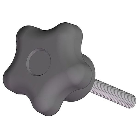 Star Knob with Screw, 1/4-20 Thread Size, 1.50