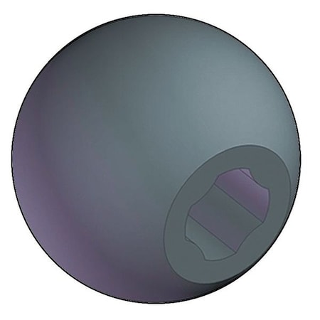 Universal Ball Knob No Insert, 1/4