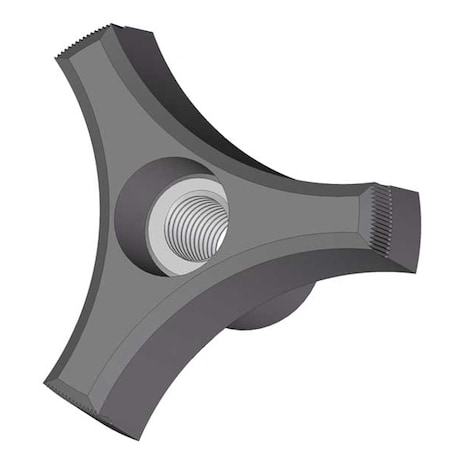 Three Prong Knob, 5/16-18 Thread Size, 1.125