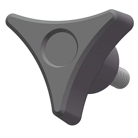 Three Prong Knob with Screw, 5/16-18 Thread Size, 1