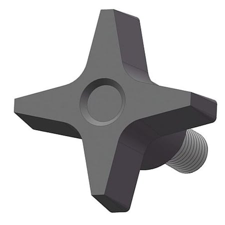Four Prong Knob with Screw, 5/16-18 Thread Size, 1
