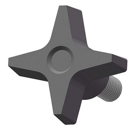 Four Prong Knob with Screw, 5/16-18 Thread Size, 1