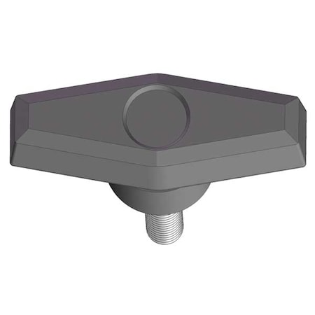T Knob with Screw, 5/16-18 Thread Size, 2.00