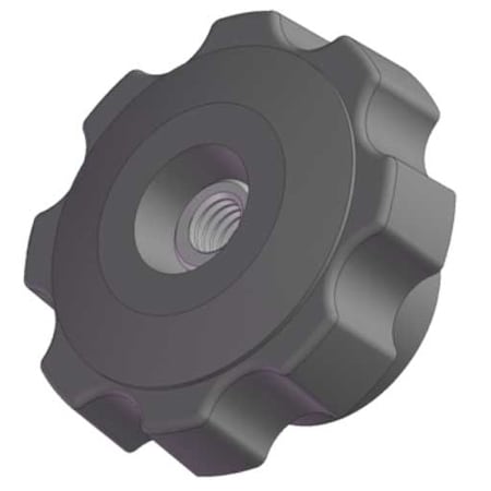 Fluted Knob, 3/8-16 Thread Size, 1.25