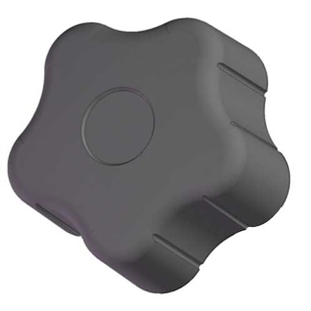 Soft Touch Star Knob, 1/2-13 Thread Size, 2-3/8