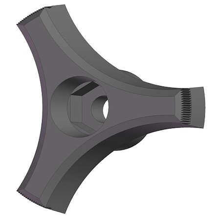 Snap Lock Three Prong Knob, 1/4