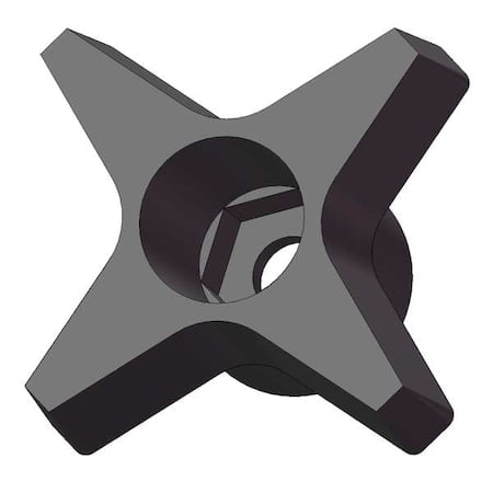 Snap Lock Four Knob, No 10 Thread Size, 1-3/4