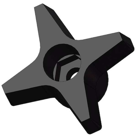 Snap Lock Four Knob, M10 Thread Size, 2-1/2