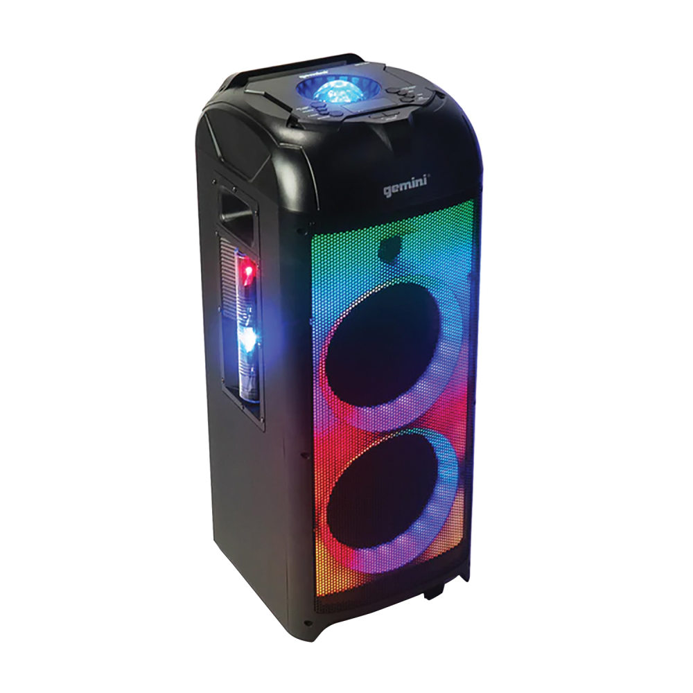Gemini GPLT Series 360 deg. Portable Bluetooth Speaker System, Black MPN:GPLT-360