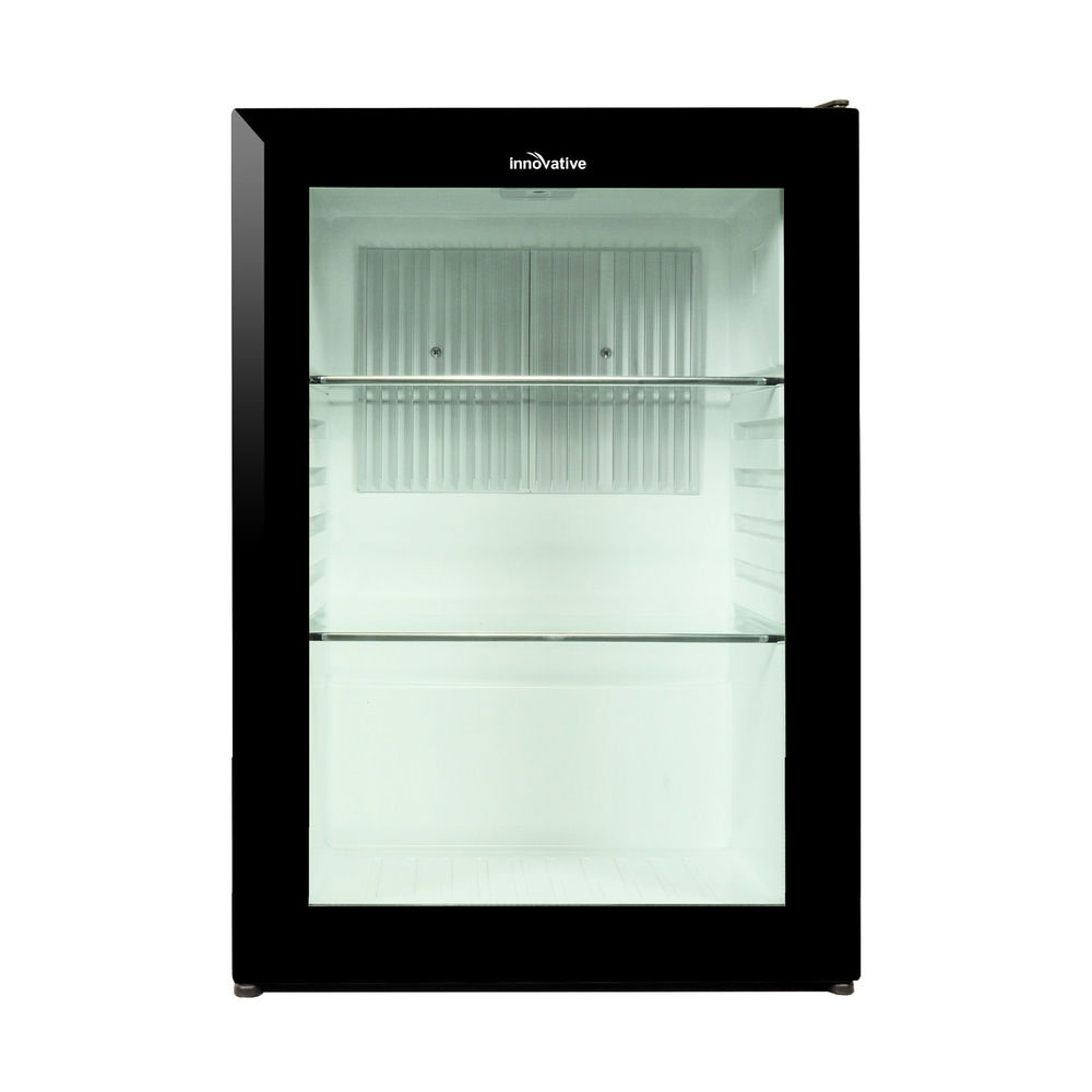 Innovative Frameless Glass Door Minibar, 4.34 Cu. Ft., Black, Total Qty 1 MPN:INN502GDF