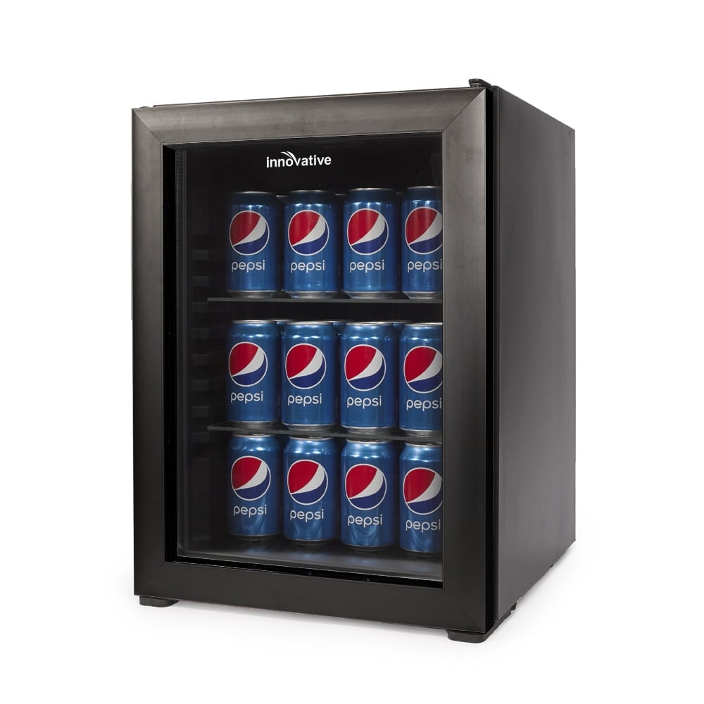 Innovative Hospitality Concepts Framed Glass Door Mini Fridge, 5 Cu. Ft., Black, Total Qty 1 MPN:INN602CGD