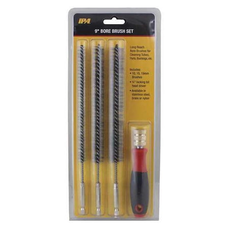 Bore Brush Set, Steel, 4 pcs. MPN:8083