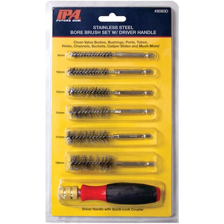 Bore Brush Assortment w/ Driver 6-Piece MPN:8080D