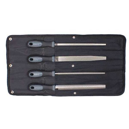 Premium Diamond Coated Hand Files, 4 pcs. MPN:8108