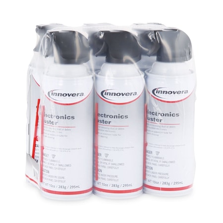 Compressed Air Duster Cleaner, 10 oz Can, PK6 MPN:IVR10016