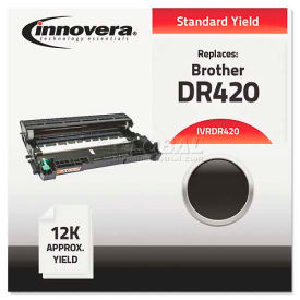 Innovera® DR420 Compatible Remanufactured DR420 Drum 12000 Page-Yield Black IVRDR420