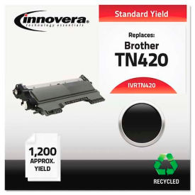 Innovera® TN420 Compatible Remanufactured TN420 Laser Toner 1200 Page-Yield Black IVRTN420