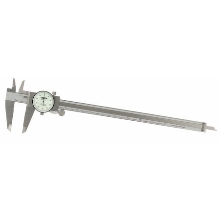 Dial Caliper, White, 0-12