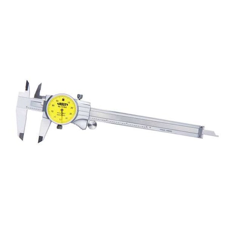 Dial Caliper, 0 to 6 in, Stainless Steel MPN:1318-6
