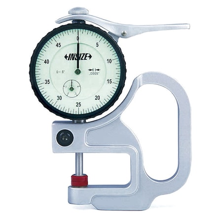 Dial Thickness Gauge, Accuracy +/-0.0008