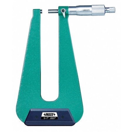 Sheet Metal Micrometer, Flat Anvil MPN:3239-14F