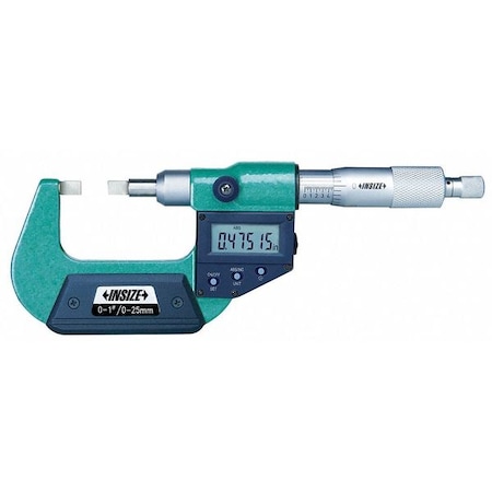 Electronic Blade Micrometer, Flat Anvil MPN:3532-50E