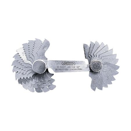 Screw Pitch Gage, Thread Angle 60 degrees MPN:4820-230