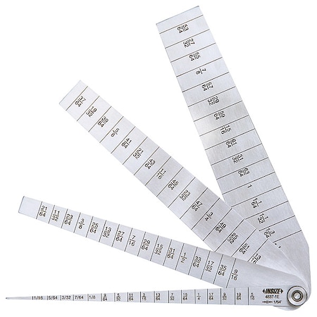 Taper Gauge Set, Graduations 1/64 in MPN:4837-1E