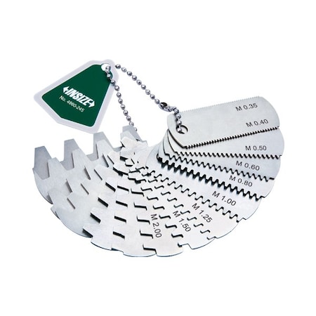 Gear Tooth Pitch Gage, Range 6-80, Pressure Angle 20 Degree MPN:4860-280