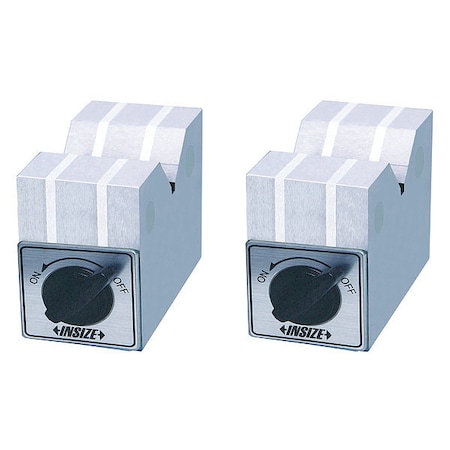 Magnetic V-Block Set, V Block Shape, Steel MPN:6891-3