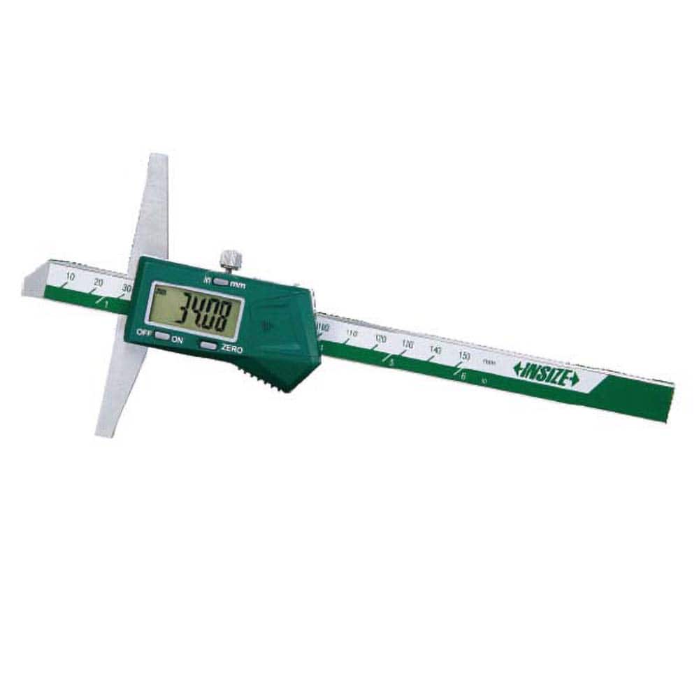 Electronic Depth Gages, Maximum Measurement (mm): 300.00, Resolution (Decimal Inch): 0.0005, Base Length (Inch): 6, Data Output: Yes, Calibrated: Yes MPN:1141-300A