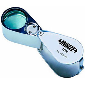 Insize Folding Magnifier w/ Illumination & 10X Magnification 7515-10