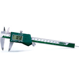 Insize Stainless Steel Electronic Caliper w/ Round Depth Bar 0-6