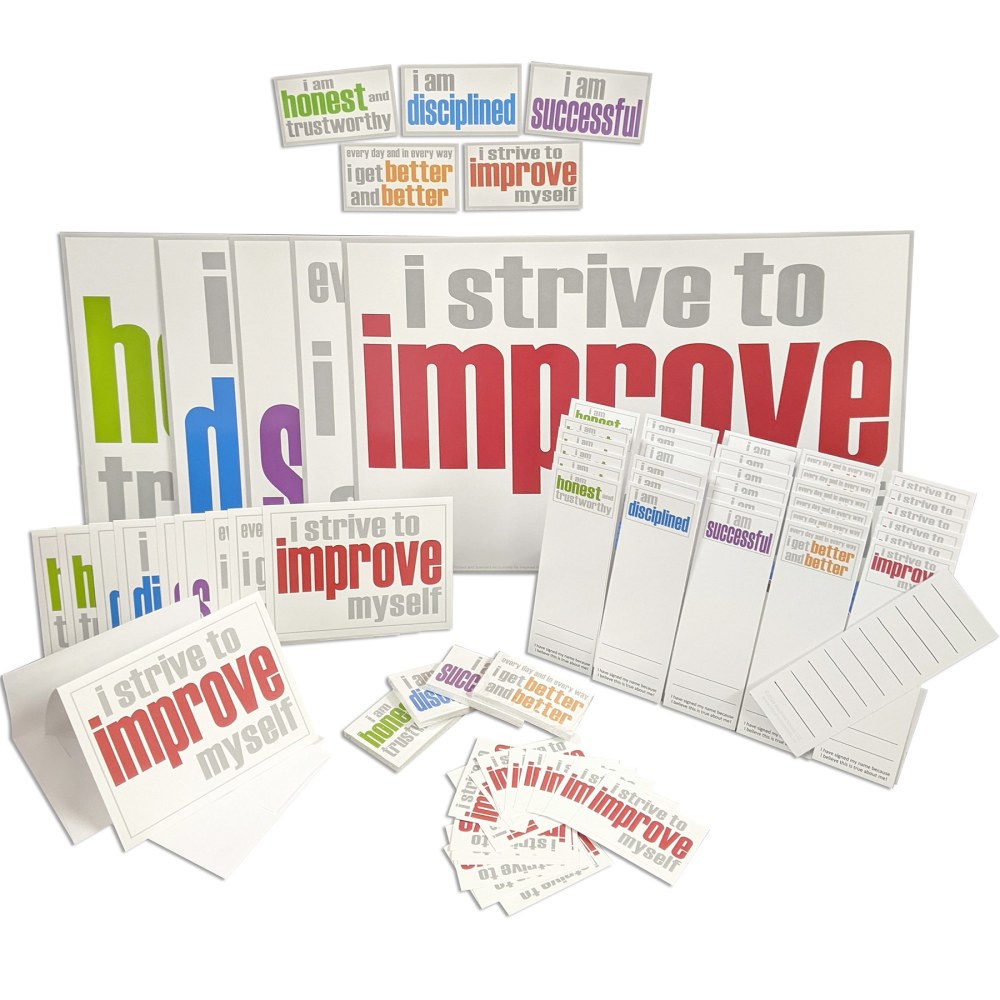 Inspired Minds Inner Strength Ultra Booster Set, Posters, Magnets, Notes, Page Keepers, Note Cards, 150 Pieces MPN:ISM52352UBS