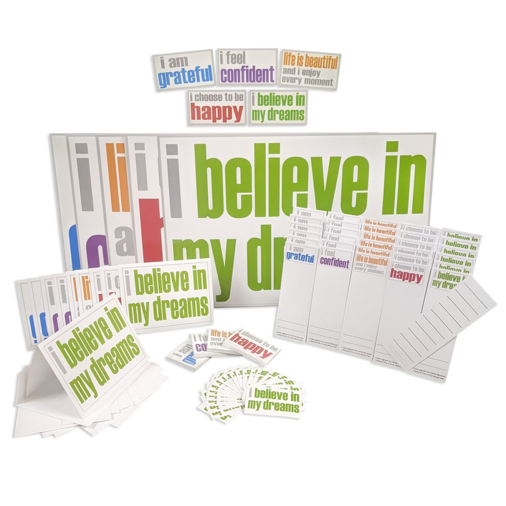 Inspired Minds Confidence Ultra Booster Set, Posters, Magnets, Notes, Page Keepers, Note Cards, 1 Kit - 150 Pieces MPN:ISM52356UBS