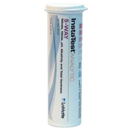 Test Strips 5in1, Nitrate, pH, Alkalinity, PK25 MPN:3038-G