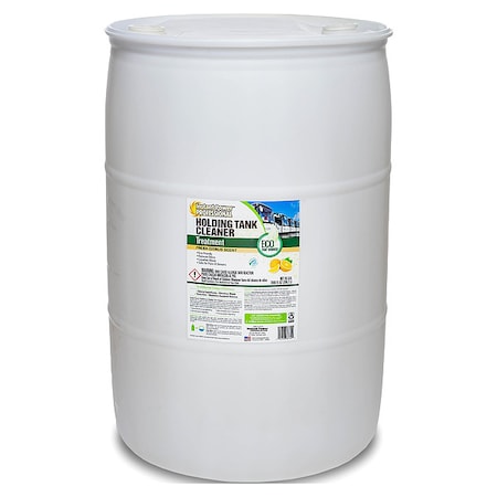 Holding Tank Cleaner And Treatment, 55 Gal Drum, Liquid, Clear Orange MPN:8873