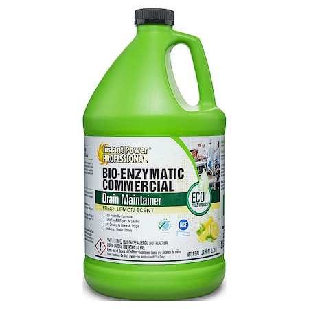 Drain Cleaner, Jug, 1 gal, Liquid, Lemon Fragrance MPN:8881