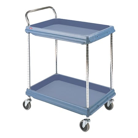 Laboratory Utility Deep Ledge Cart, Polymer, 2 Shelves, 39 1/2 in L, 27 in W, 33 1/4 in H MPN:GRBC2636-2DMB