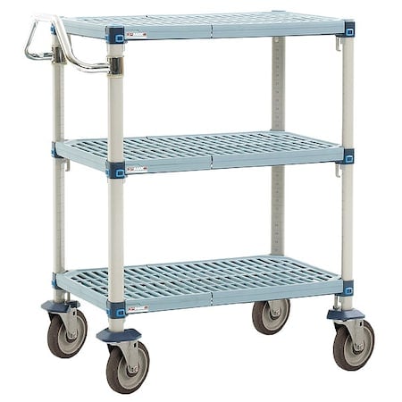 Laboratory Utility Cart, Steel, 3 Shelves, 36 in L, 24 in W, 39 in H MPN:GRMXUC2436-35