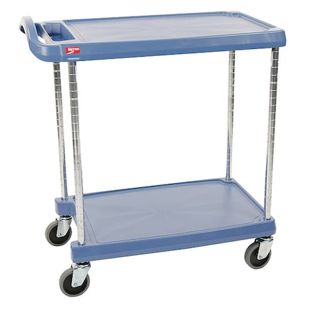 Laboratory Utility Cart, Polymer, 2 Shelves, 31 1/2 in L, 18 3/8 in W, 35 1/2 in H MPN:GRMY1627-24BU