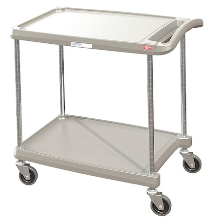 Laboratory Utility Cart, Polymer, 2 Shelves, 31 1/2 in L, 18 3/8 in W, 35 1/2 in H MPN:GRMY1627-24G