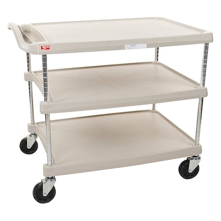 Laboratory Utility Cart, Polymer, 3 Shelves, 34 3/8 in L, 23 1/2 in W, 35 1/2 in H MPN:GRMY2030-34G