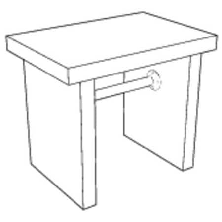 Balance Table, Epoxy, Epoxy Frame, 36 in W, Black MPN:GRBT3624