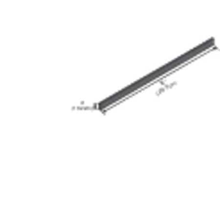 Work Surface Curb, Epoxy, Not Applicable Frame, 96 in L x Black MPN:GRLE9604-1