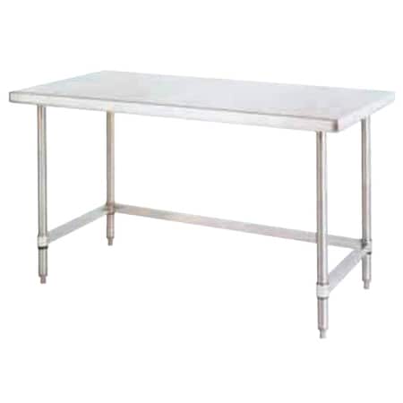 Table, Stainless Steel, Stainless Steel Frame, 96 in W, Silver MPN:GRWT449US