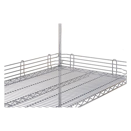 Wire Shelf Ledges, 1inx4inx24in, StnlStl MPN:GRL24N-4S