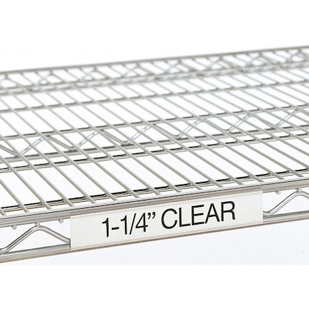 Label Holder, 13 in L, 1.25 in W, Clear MPN:GR9990CL1