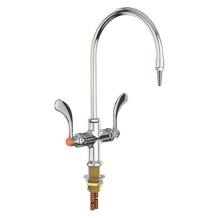 Gooseneck Laboratory Faucet, Brass Body MPN:GRL412-8-BH