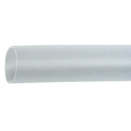 Heat Shrink Tube, Thin Wall, 2:1 I.D. Shrink Ratio, 0.5 in I.D. Before Shrinking, Clear, 4 ft, 5 PK MPN:HSK-600 1/2 Clr 48